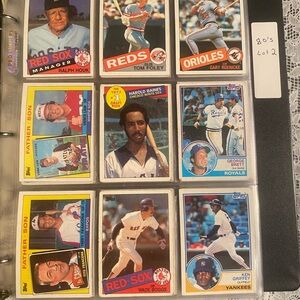 Lot B Vintage Early 1980’s baseball cards over all cards over 200 cards